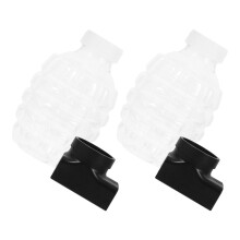 2Sets Duurzame ABS Kralen Fles Adapter Set Voor Herbruikbare Opslag