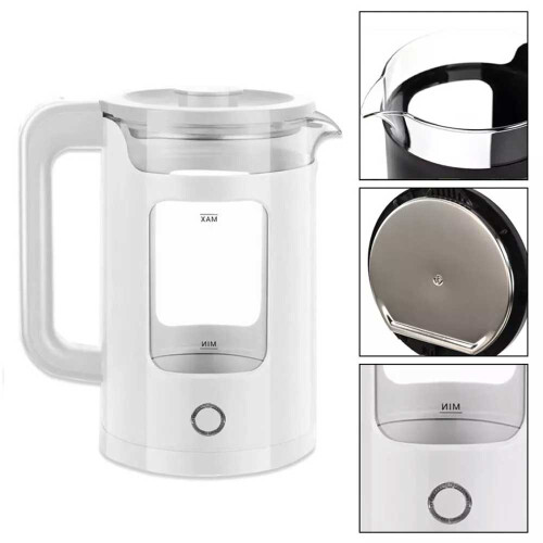 2L Electric Kettle Quiet Fast Glass Kettle Jug with LED Easy Clean Tools 1500W 1