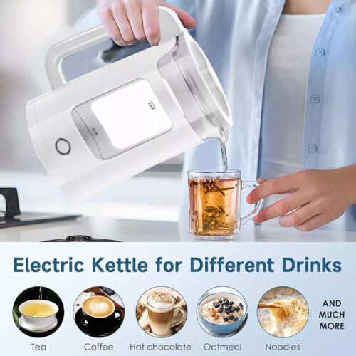 2L Electric Kettle Quiet Fast Glass Kettle Jug with LED Easy Clean Tools 1500W 2