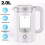2L Electric Kettle Quiet Fast Glass Kettle Jug with LED Easy Clean Tools 1500W 1