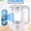 2L Electric Kettle Quiet Fast Glass Kettle Jug with LED Easy Clean Tools 1500W 4