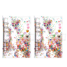 Binder Cover Mehrfarbig Glitzer 2Stk 7,66x5,31x0,98 Zoll