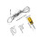 1 Set Kabelrelingkit Oogje Hangend Draadstaal 2