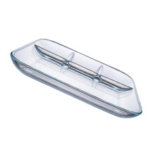 1Stk Transparente Glas Teigteller Für Dumplings Und Snacks, Langlebig