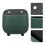 1pc Desk Garbage Can Square Green Hardened Pp For Bathroom Use 5