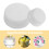 ronde schuimtaartmodellen set van 4, polystyreen, wit, voor feesten 7
