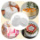 ronde schuimtaartmodellen set van 4, polystyreen, wit, voor feesten 8