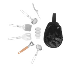 1 Set Tragbares Campingküchen-Set Klappbarer Spork