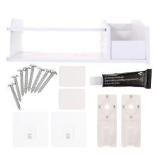 Schwimmende Wandregale Set Top Box Router Lochfreier Organizer