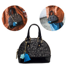 Women Glitzer Crossbody PU Schalenform ( )