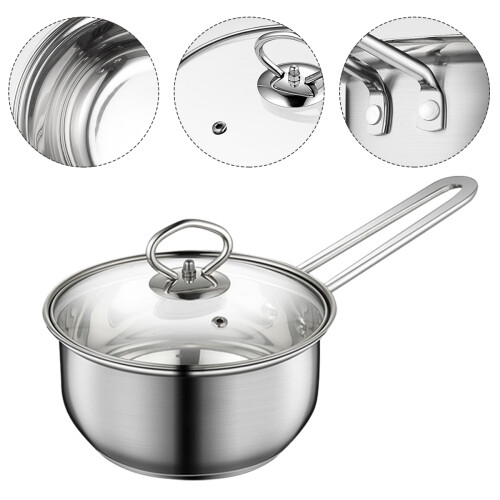 Lidded Soup Pot, Hitzebeständiger Milchtopf, Breitopf 1