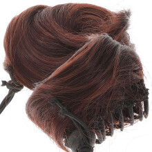 2Stk Fake Bun Chignons Haarrolle Glatte Haarteile