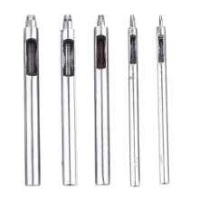 1Set Lederlochstanzer Silber, Robust Für Gürtel, Leder Und Kunststoff