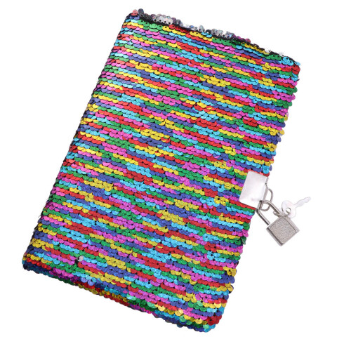 pet-sequins notizbuch mit schloss, planer, memo-block, 2