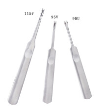3Stk Leder Schneidewerkzeug Carving Tool Edelstahl U V Silber