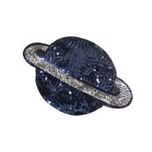 Wandering Planet Style Nähplaketten Pailletten Handbestickt