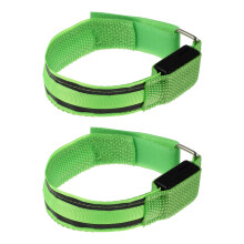 2Stk Leuchtendes Nylon Armband, Verstellbares Sportlaufarmband