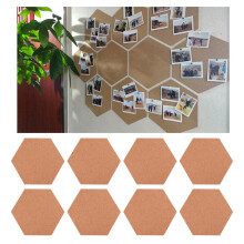 8Stk Hexagon Fotowand Selbstklebende Korktafel Für Zuhause Büro