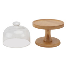Kleiner Klarer Kuchendisplayständer Tragbarer Kuchenständer 20x15cm