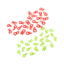52 Alphabet Weinglas Marker Silikon Schild Rot Grün