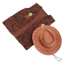 cowboy kostümzubehör herren set western halloween hut für karneval