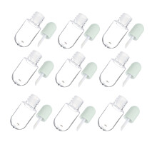10 Leere Lipgloss Fläschchen Mit Applikatorstäbchen, Mini Behälter