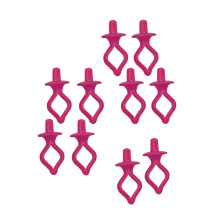 10Pcs Rosy Thread Roller Silicone Bobbin Holder Clamp for Sewing
