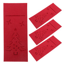 4Stück Weihnachtsmesser Und Gabelhalter Set Für Besteck
