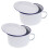2Stk Schalen Retro Emaille Mit Deckeln 11