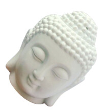 Weiße Buddha Kopf Duftlampe Keramik Aromatherapie Für Wohnraum