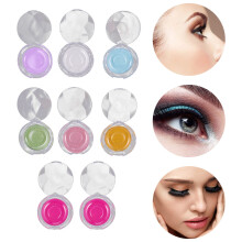 8St Hochtransparente Diamantfacettierte Runde Künstliche Wimpernbox