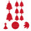 8Stück Weihnachtsbaum Besteckhalter Silberwarenhalter Xmas 4
