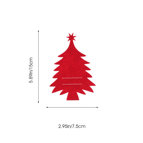 8Stück Weihnachtsbaum Besteckhalter Silberwarenhalter Xmas 1