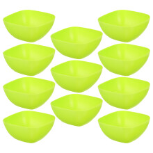 10Stk Quadratische Kunststoff Schalen Für Snacks Salat Chips Popcorn