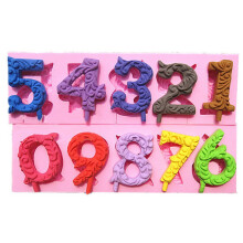 Number Silikon Sugar Craft Cake Decorating Fondant Mold