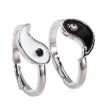 2 vintage verstellbarer offener ring chinesischer statement ring