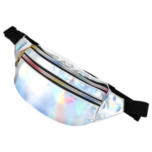 1St Holografische PU Gürteltasche Für Frauen (Silber)