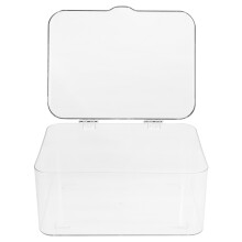 Desktop Aufbewahrungsbox Transparent Stapelbar Für Home Organisation