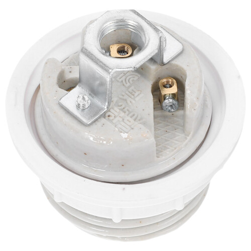 2Stk E27 Keramik Fassung Mit Schattenring Für LED 1