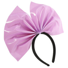 Purple Big Bow Headband Women Headpiece Cloth Headbands for Events
