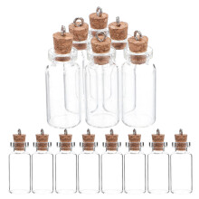 20 mini glasflaschen mit korkverschluss für bastelprojekte und schmuck