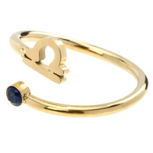 zodiac verstellbarer offener ring mit glitzer-zirkonia
