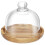 holz dessert cupcake servierplatte mit glasdeckel 1