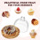 holz dessert cupcake servierplatte mit glasdeckel 6