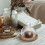 holz dessert cupcake servierplatte mit glasdeckel 10