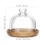 holz dessert cupcake servierplatte mit glasdeckel 2