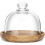 holz dessert cupcake servierplatte mit glasdeckel 8