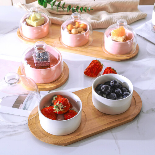 Keramik Snack Schalen Ei Schale Rosa 1 Set 2