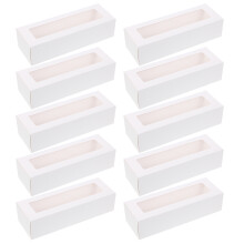 10Stück Macaron PVC Box Mit Durchsichtigem Für Dessertladen