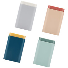 4 pillendosen, einfache pillenboxen, sortierte farben